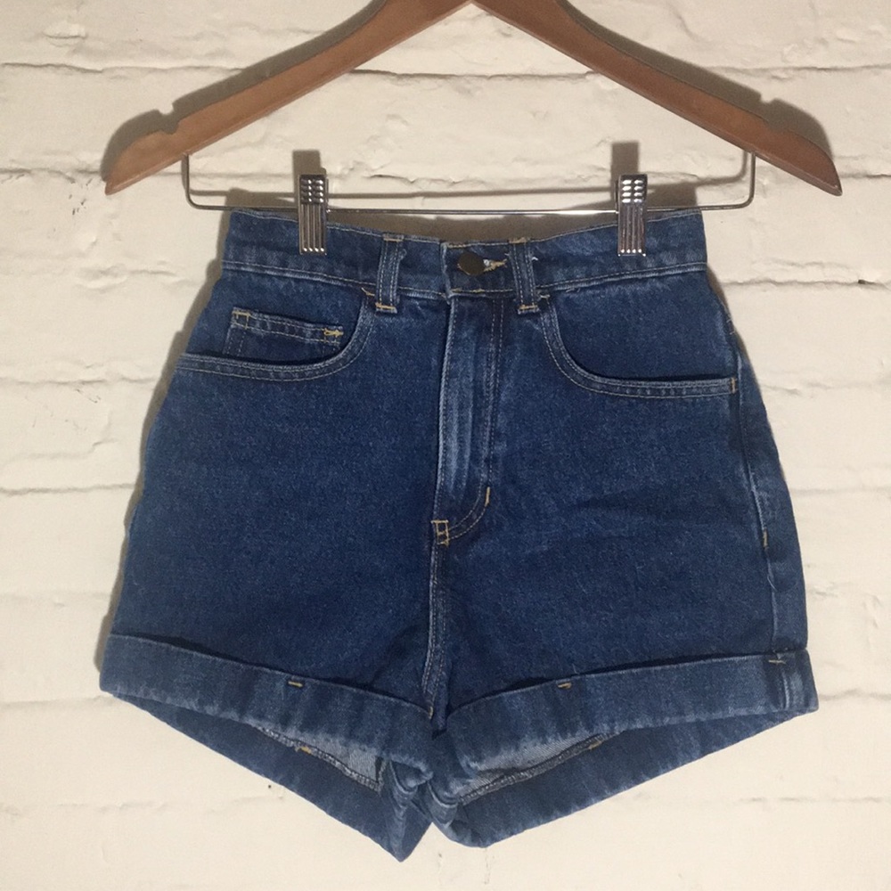 American Apparel High-Waisted Denim Shorts